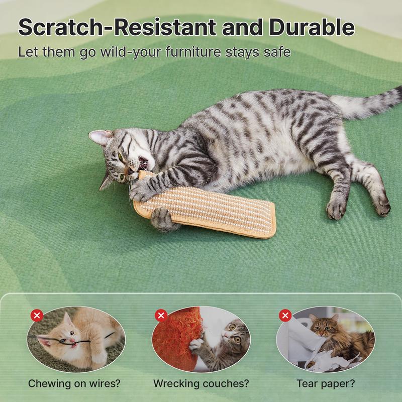 🔥Natural Sisal Catnip Kicker Toy & Dental Pillow