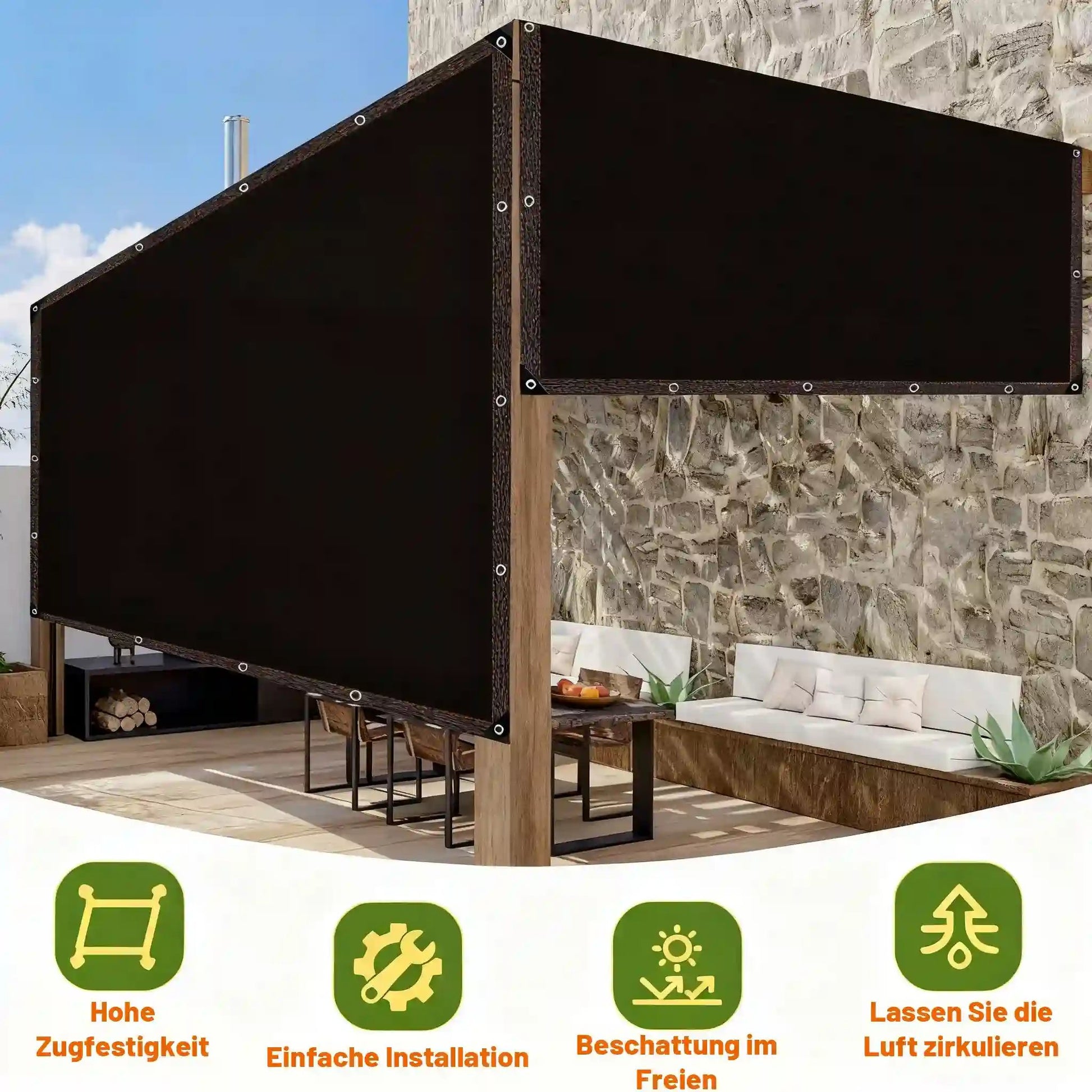 ⏰Last day 49% OFF🔥Heavy Duty Sunblock Shade Cloth