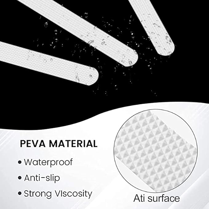 🏆Flash Sale⚡ 50K+ SOLD! Almost Gone-💥Anti-Slip Bath Mat Tape - Waterproof Non-Skid Adhesive Strips for Shower Floor, Bathtub & Stairs, Strong Grip Safety Tape