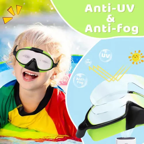 🏊‍♀️Buy 1 Get 1 Free🏊‍♀️-HD children's large frame waterproof and anti-fog swimming goggles