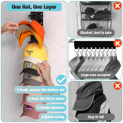 🧢 Stop Messy Caps — Organize 10+ Hats in Seconds