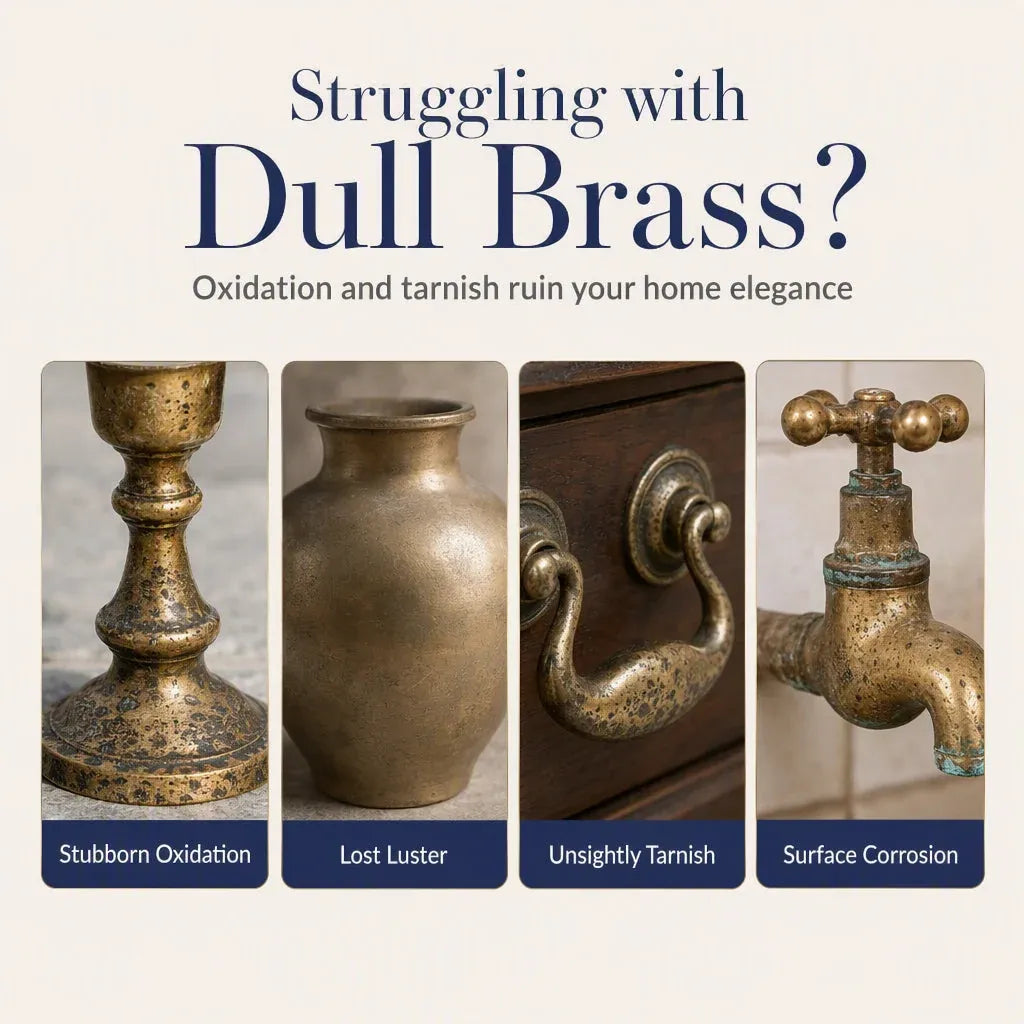 🔩TARNISHED BRASS? FIX IT FAST!🔩 Polish & Cleaner – Removes Oxidation, Restores Shine, Gentle on Surfaces – Easy Application! 🧽