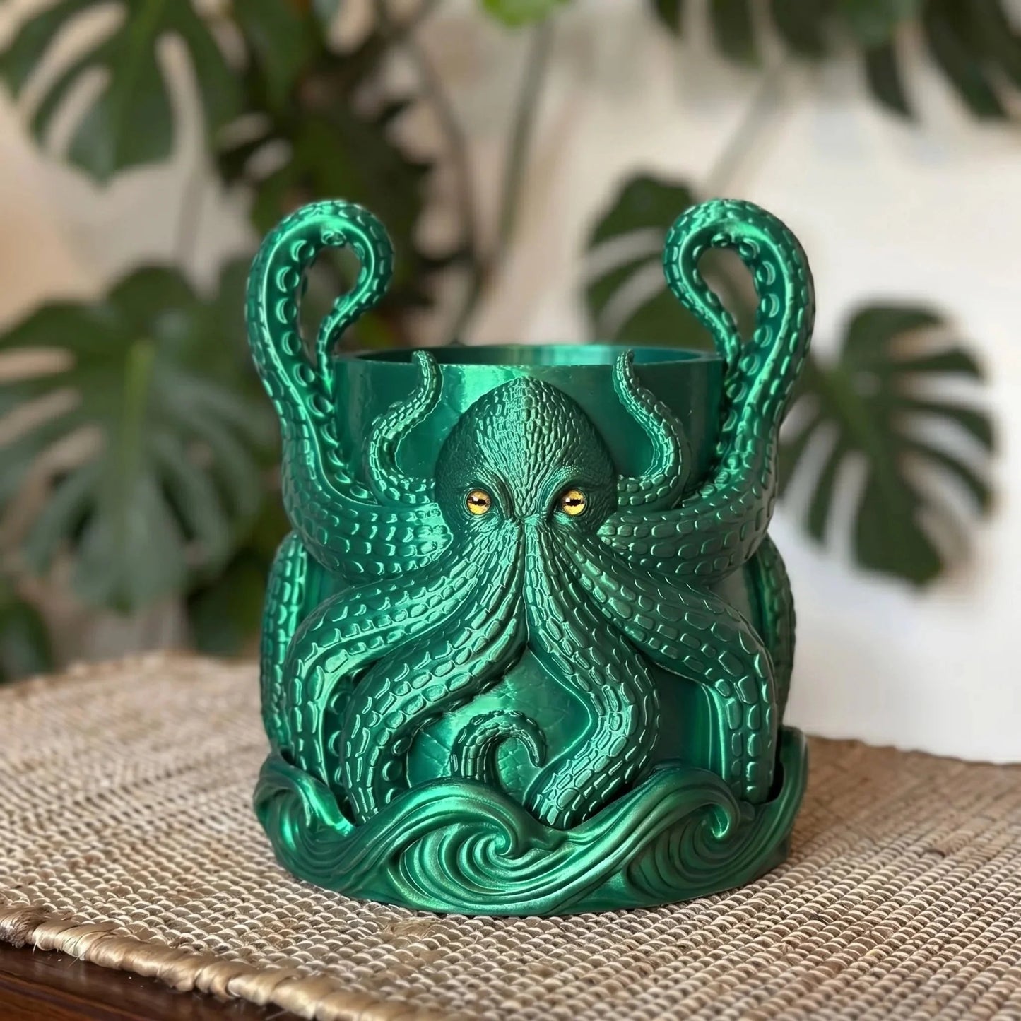 🥳3D Printed Kraken Planter – Octopus Planter with Tray🔥BUY 2 GET 10% OFF