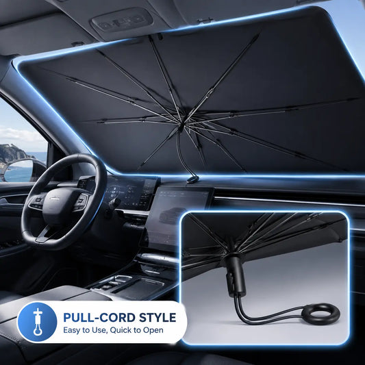 ☂️ 2026 Upgraded Car Windshield Sunshade Umbrella