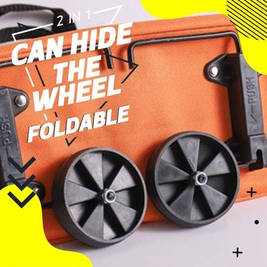 🔥LAST DAY 40% OFF🔥 2 in 1 Foldable Shopping Cart Bag🎁