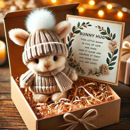 🎉Special Sale🐇Handmade Mini Bunny Hug Cute Easter Gift🎁 🔥🔥 Buy 2, Get 10% Off
