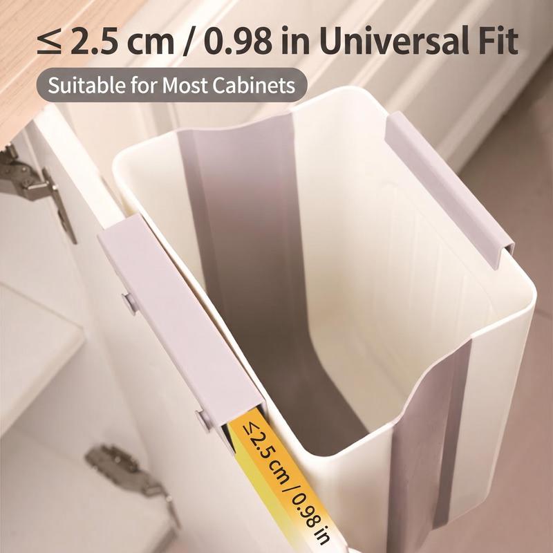 Hanging Kitchen Trash Can: Sweep Scraps Straight In