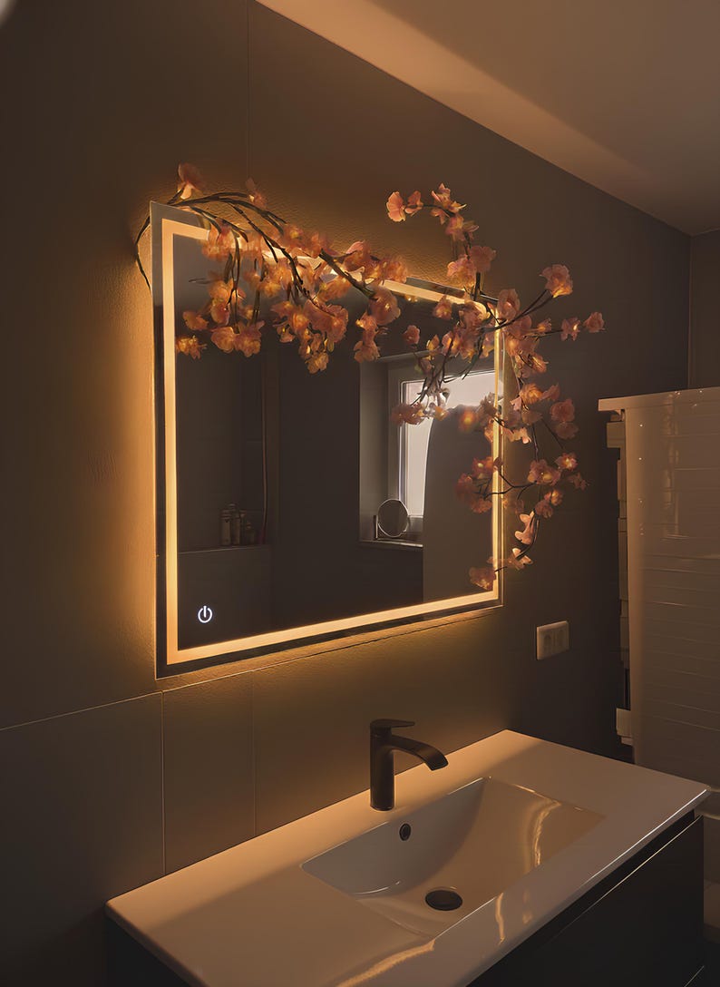 Remote control japanese sakura cherry blossom branch light🌸