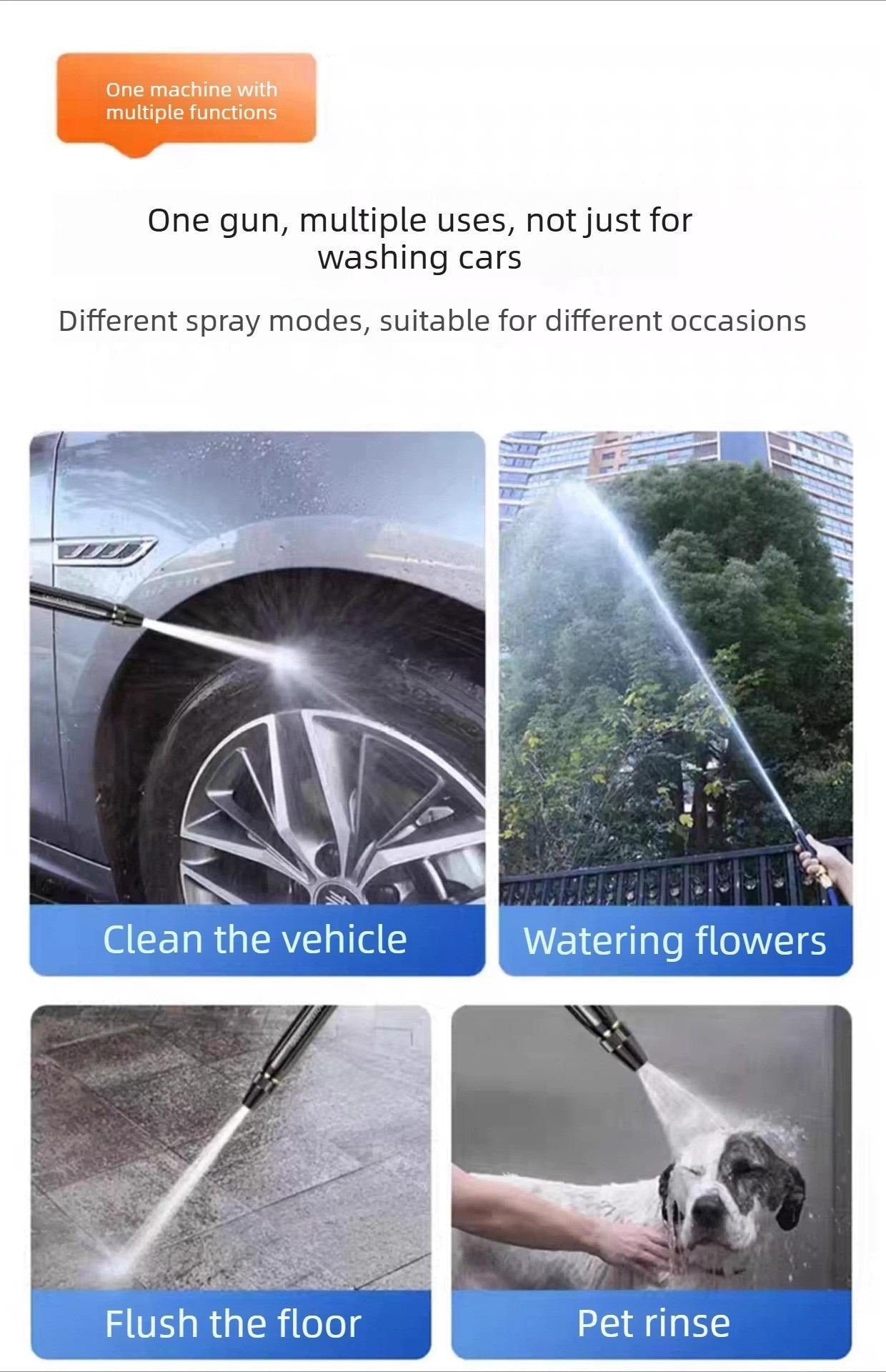 🚀 Home High-Pressure Car Wash Water Gun