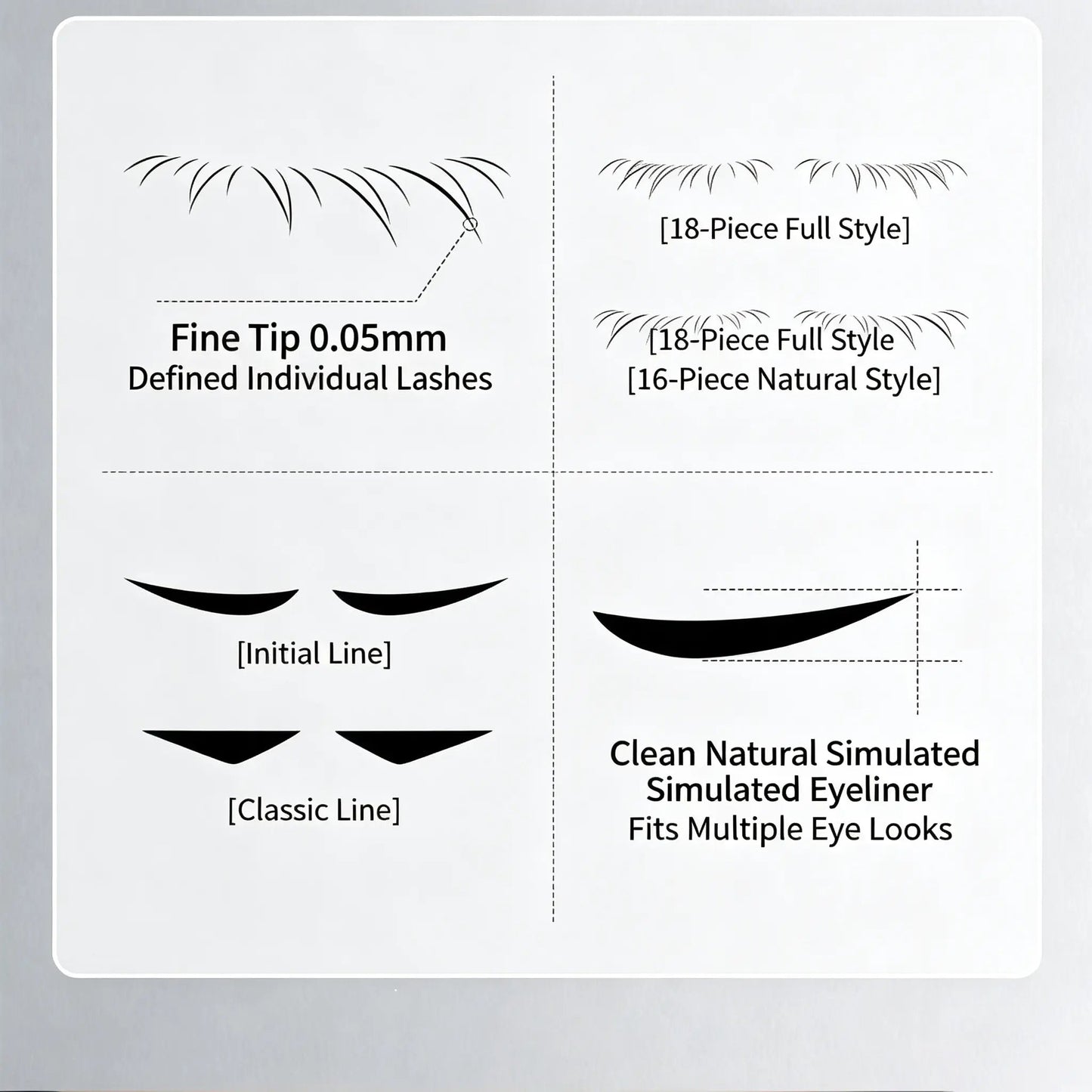 🥳2026 HOT SALE🥳💋50K+ SOLD!🔥 50% OFF! 3-in-1 Kit: Eyeliner and Lower Lash Stamp