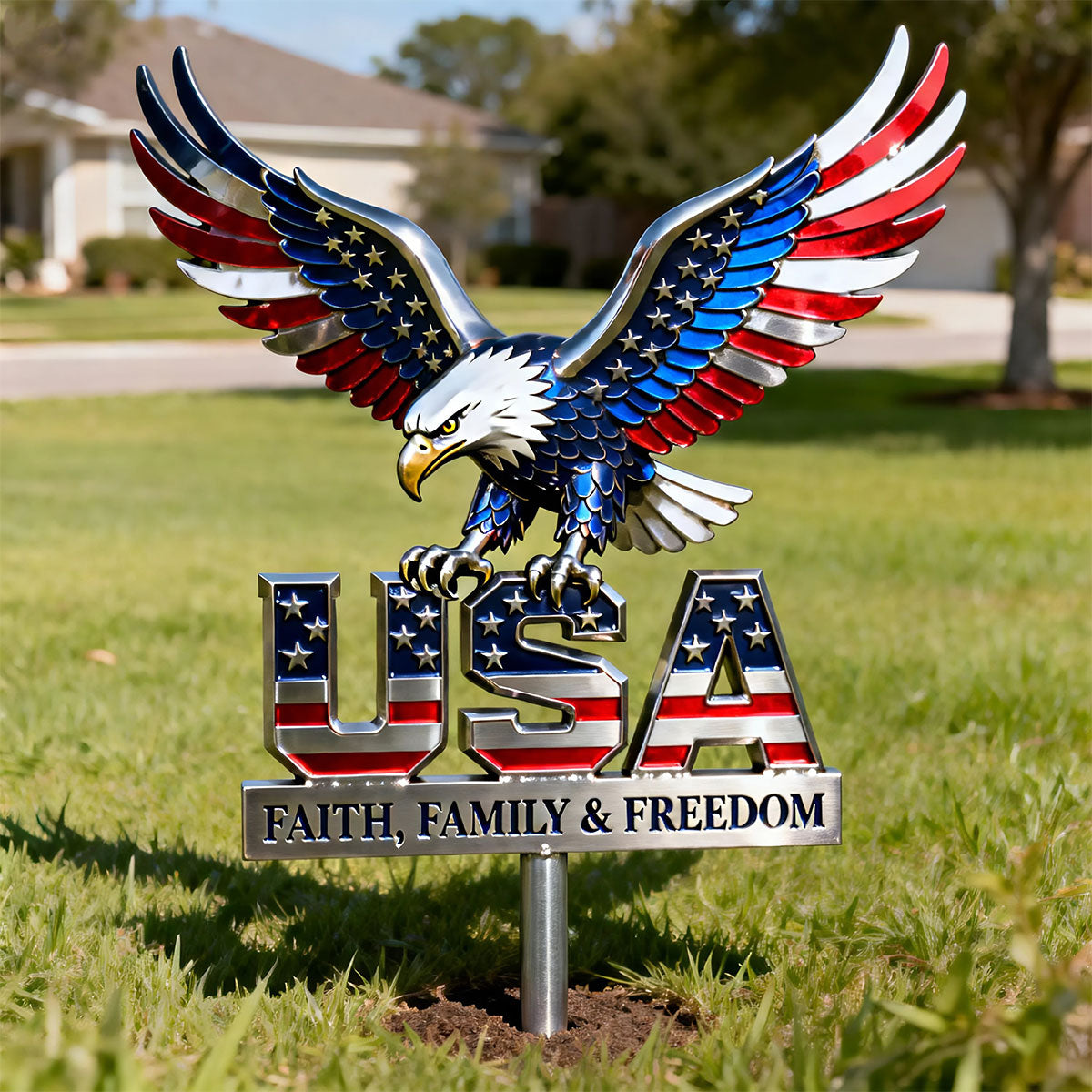 🔥American Eagle Metal Sign - Personalized Gifts For Patriots🔥