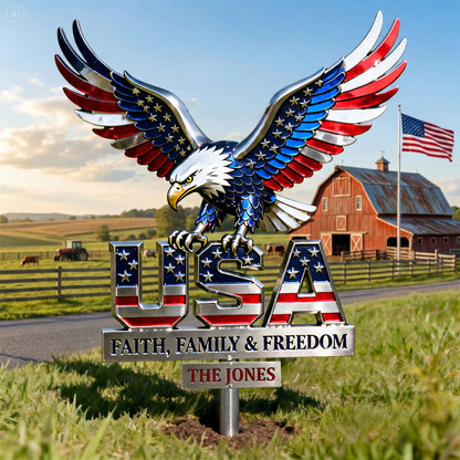 🔥American Eagle Metal Sign - Personalized Gifts For Patriots🔥