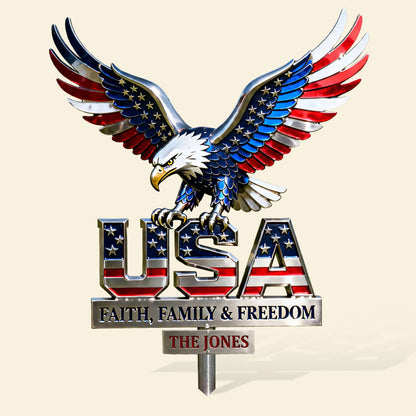🔥American Eagle Metal Sign - Personalized Gifts For Patriots🔥