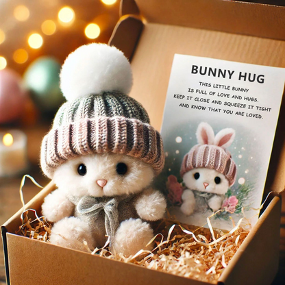 🎉Special Sale🐇Handmade Mini Bunny Hug Cute Easter Gift🎁 🔥🔥 Buy 2, Get 10% Off