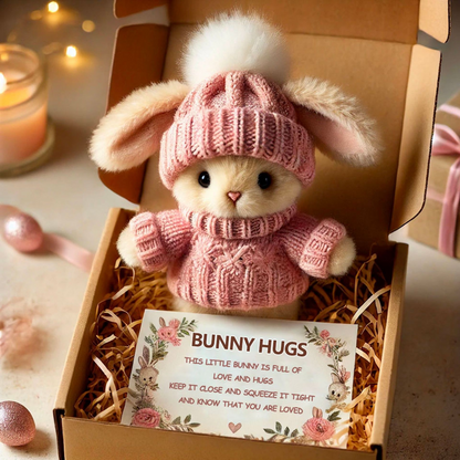 🎉Special Sale🐇Handmade Mini Bunny Hug Cute Easter Gift🎁 🔥🔥 Buy 2, Get 10% Off
