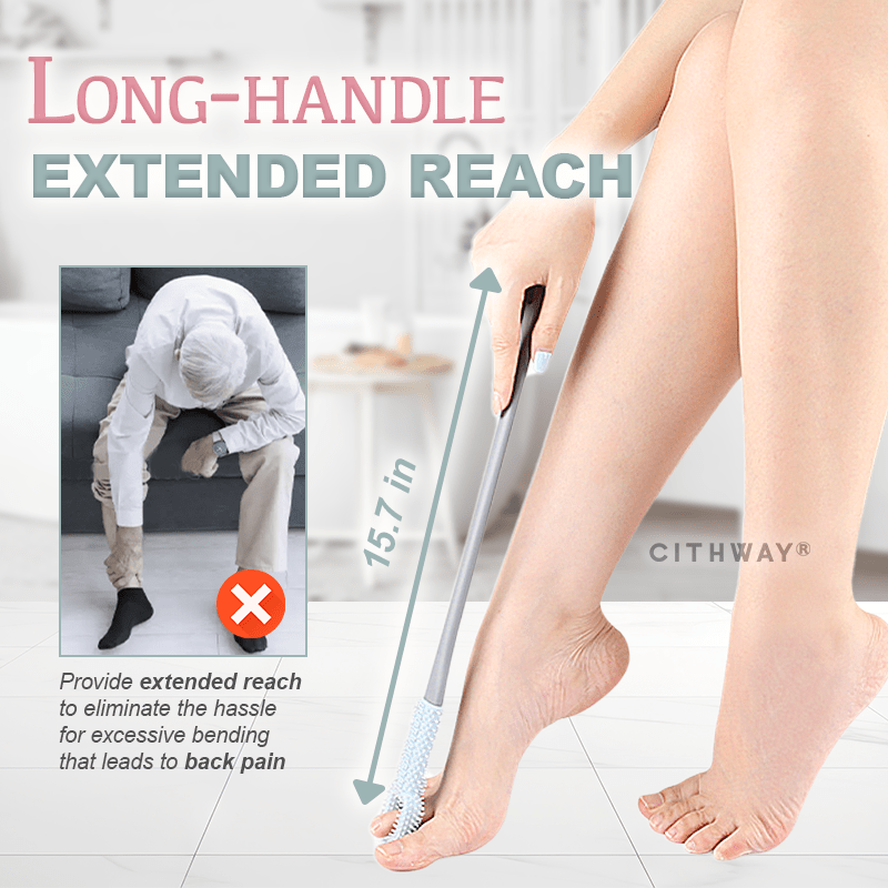 💦 Easy-Reach Deep Cleaning Foot Brush 🦶
