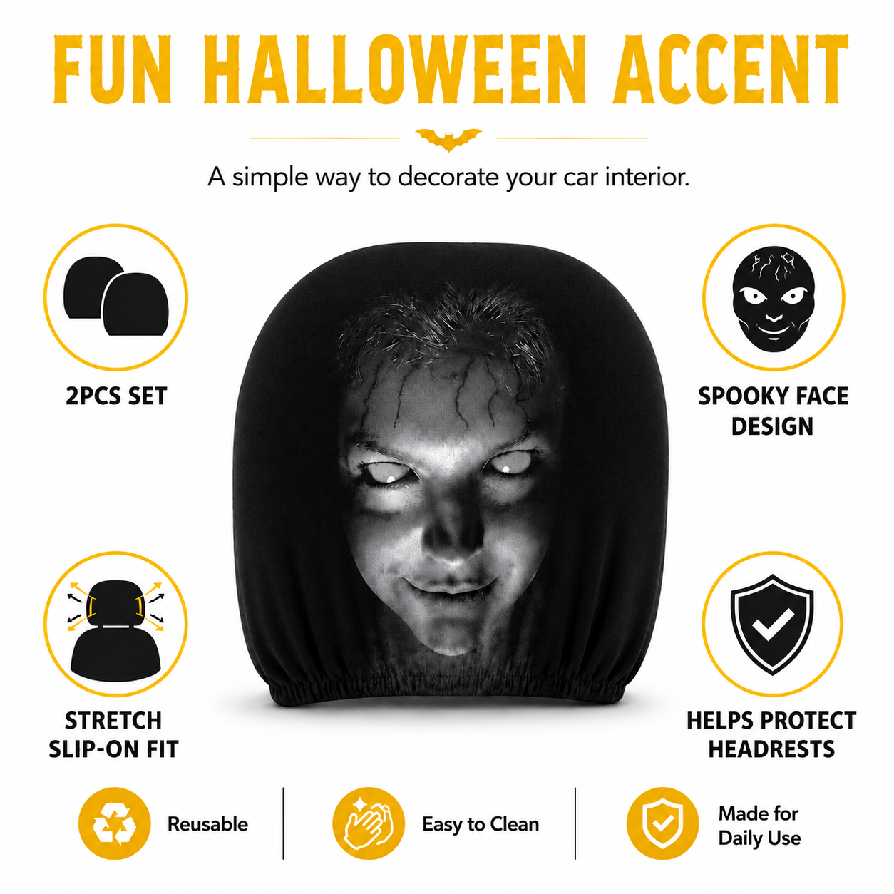 Spooky Horror Headrest