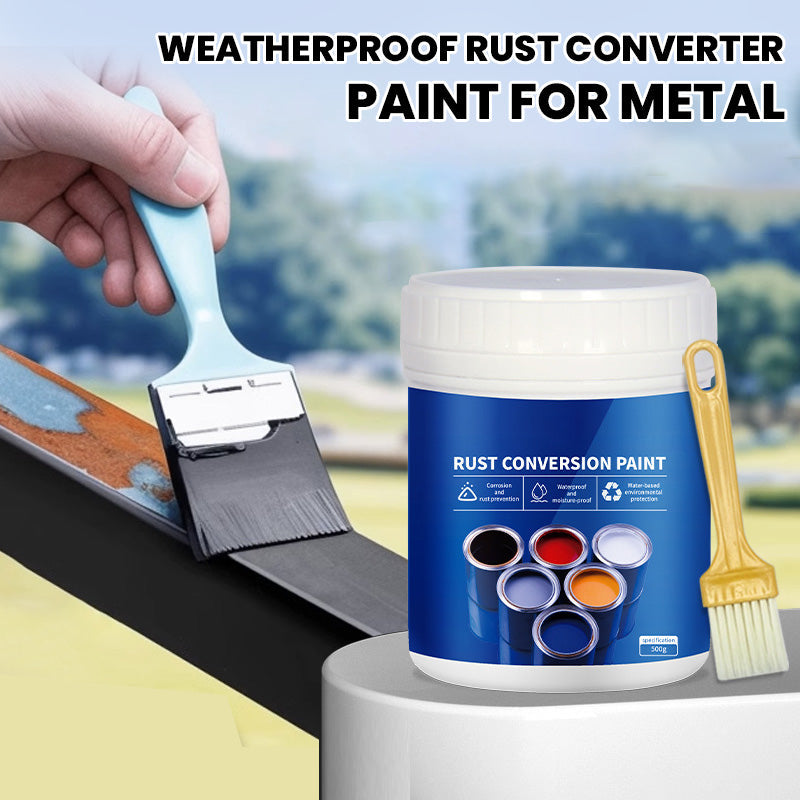 🔥50% OFF✨4-in-1 Rust Converter Paint for Metal – Weatherproof, Water-Based, Long-Lasting Rust Prevention & Protection