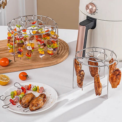 50% OFF🥩316 Stainless Steel Multi-Function Air Fryer Roasting Rack Set 🍤