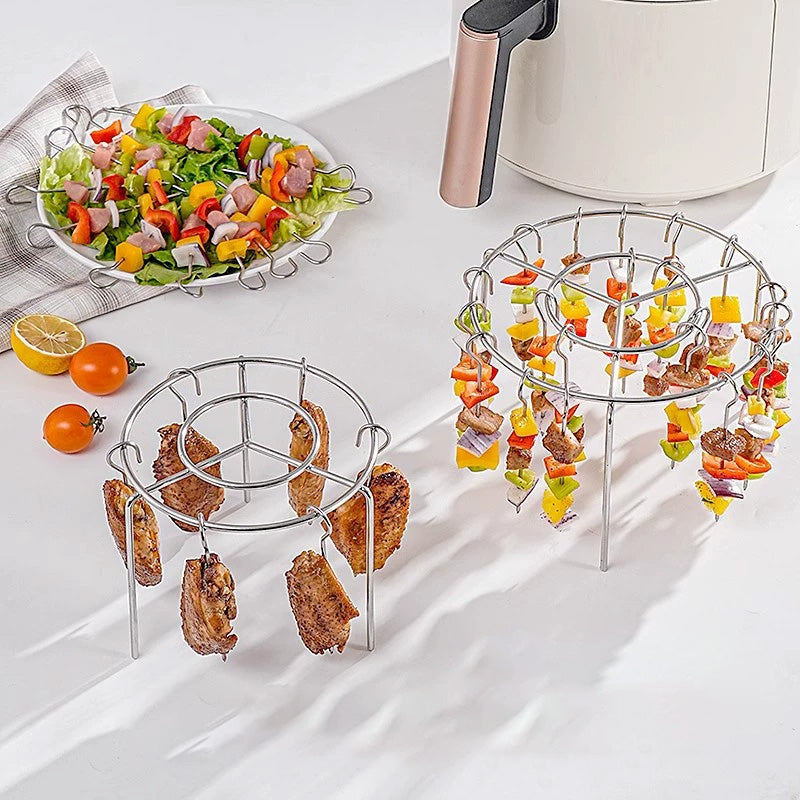 50% OFF🥩316 Stainless Steel Multi-Function Air Fryer Roasting Rack Set 🍤
