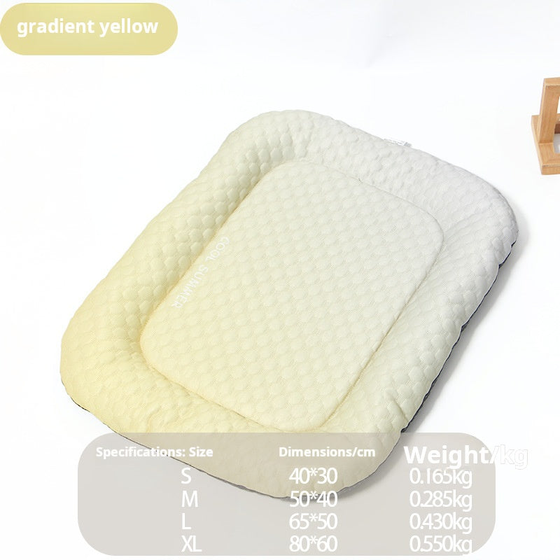 😍Ice Silk Pet Cooling Mat – Breathable Summer Cooling Bed for Dogs & Cats🥳Buy 2 Get 10% Off