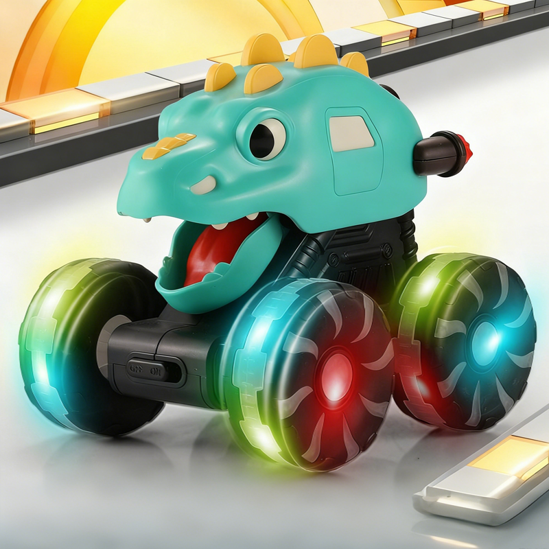 🦖🚙Press & Go Dinosaur Toy Car With Lights🎁