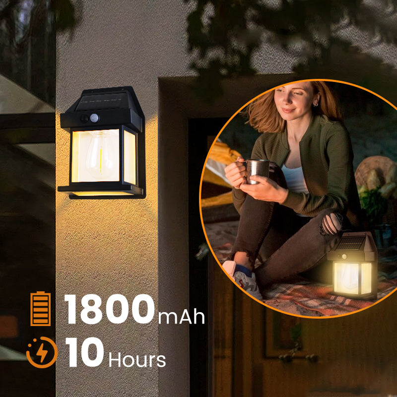 🎁SOLAR WALL LIGHT💡Motion Sensor & Weatherproof, Automatic Dusk to Dawn Operation, Easy Installation for Garden and Pathway 🌟🛒