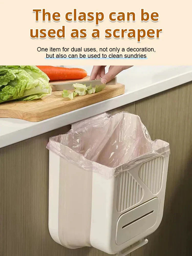 🔥While Supplies Last 48% OFF!🎉 Folding Hanging Kitchen Waste Trash Can