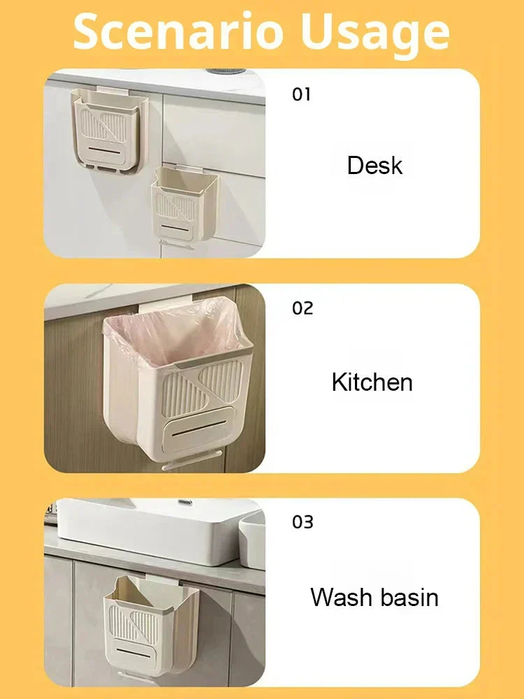 🔥While Supplies Last 48% OFF!🎉 Folding Hanging Kitchen Waste Trash Can