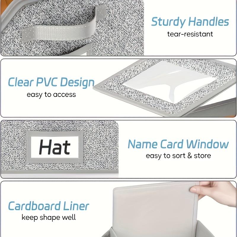 🧢60% OFF! 🎉 Stackable Cap Storage Boxes – Space Saving, Dustproof & Transparent Sides 📦📦