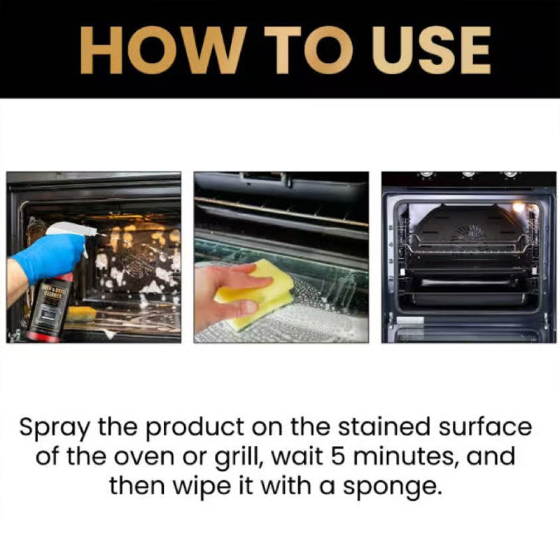 🧼 BUY 2 GET 1 FREE! ✨ Oven and grill cleaning spray – dissolves grease in 5 minutes, no scrubbing and removes odors 🔥