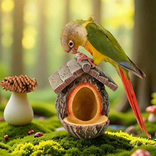 🔥50% OFF! 🐦 2026 New Arrivals – Outdoor Bird Feeder with Realistic Tree Stump Design | Garden Decor & Wildlife Sanctuary in One! 🌿✨BUY 2 GET 10% OFF