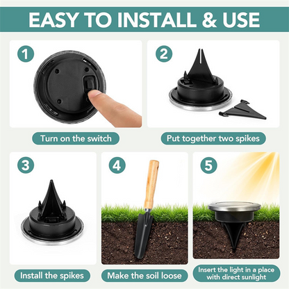 🔥Buy 1 Get 1 Free - 2 Pack/Set, GET 4PC 🔥Outdoor Waterproof Solar Ground Light