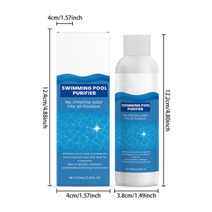 💧 Swimming Pool Purifying Liquid – Crystal Clear Water, Zero Hassle! ✨ Say goodbye to green water & harsh chemicals – just pure, fresh swimming every time. 💙