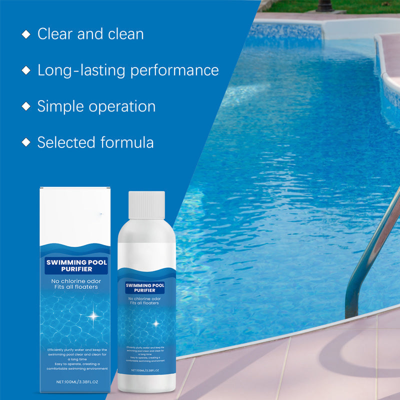 💧 Swimming Pool Purifying Liquid – Crystal Clear Water, Zero Hassle! ✨ Say goodbye to green water & harsh chemicals – just pure, fresh swimming every time. 💙