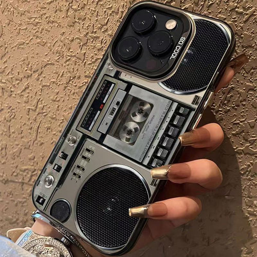🔥Hot Sale 50% off🌟📼 Retro Cassette Player Pattern Silicone Phone Case Applicable to the iPhone series