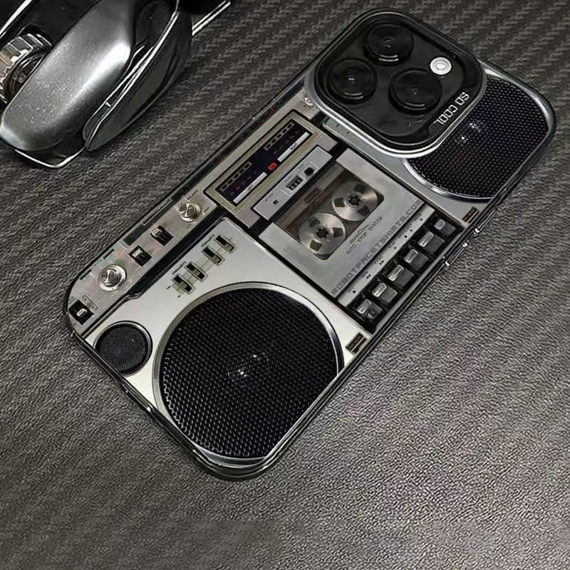 🔥Hot Sale 50% off🌟📼 Retro Cassette Player Pattern Silicone Phone Case Applicable to the iPhone series