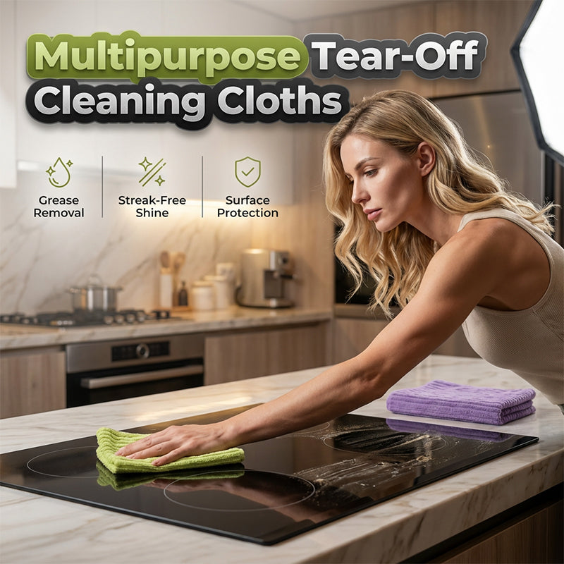 Multipurpose Reusable Tear-Off Cleaning Cloth Roll
