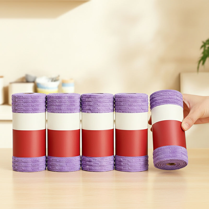 Multipurpose Reusable Tear-Off Cleaning Cloth Roll