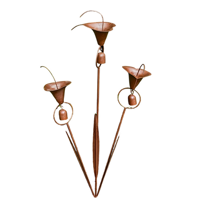 ⏳Limited-time 50% off⏰Calla Lily Garden Stake with Bell Chimes🌷🐦