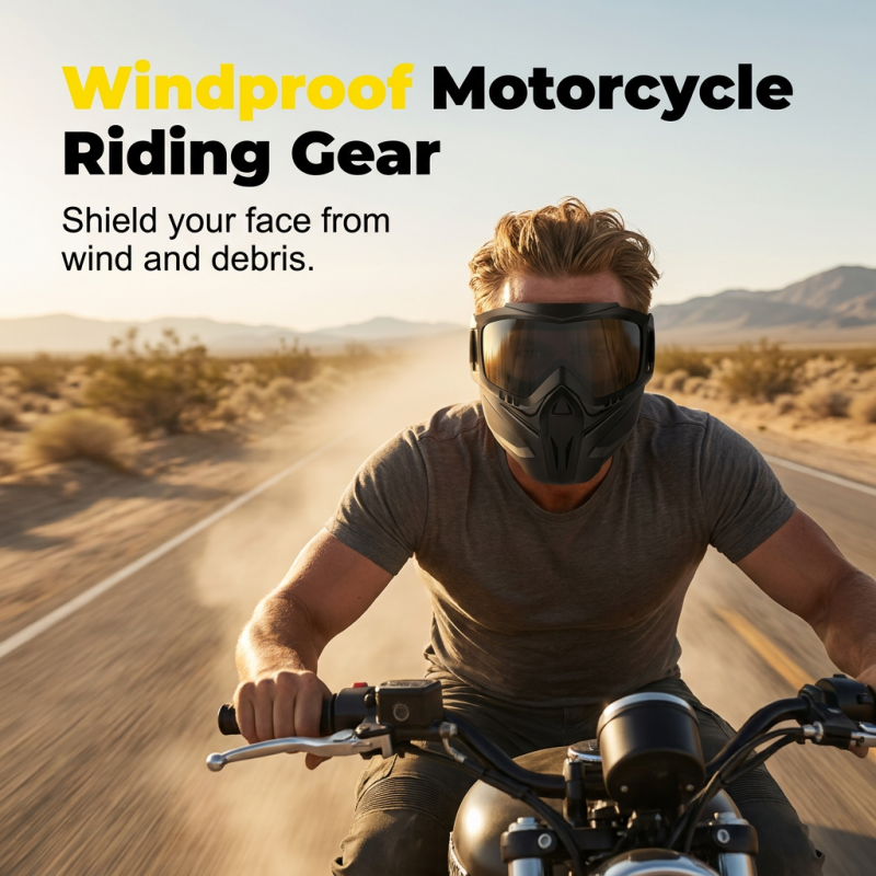 🔥Detachable Full Face Goggle Mask😍