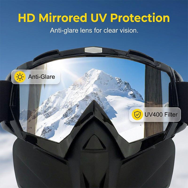 🔥Detachable Full Face Goggle Mask😍