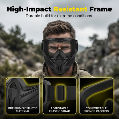 🔥Detachable Full Face Goggle Mask😍