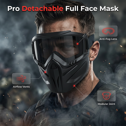 🔥Detachable Full Face Goggle Mask😍