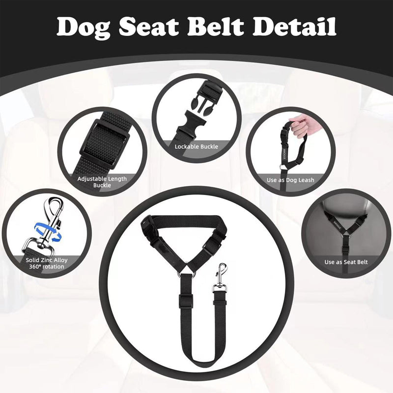 🐕🦺2-in-1 Dog Seatbelt and Leash