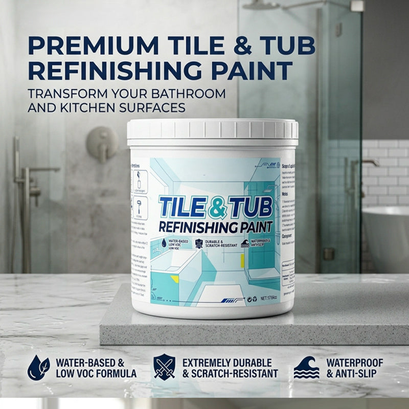 ⏰🎁High-Quality Paint Set for Refinishing Tiles & Bathtubs
