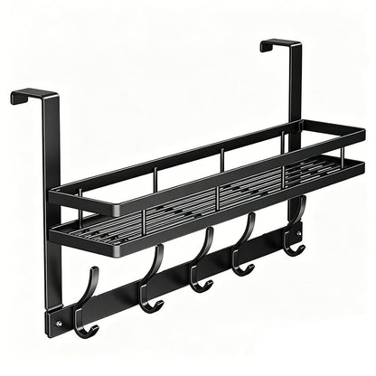 🔥While Supplies Last 50% OFF!🎉 Over The Door Hooks with Storage Basket