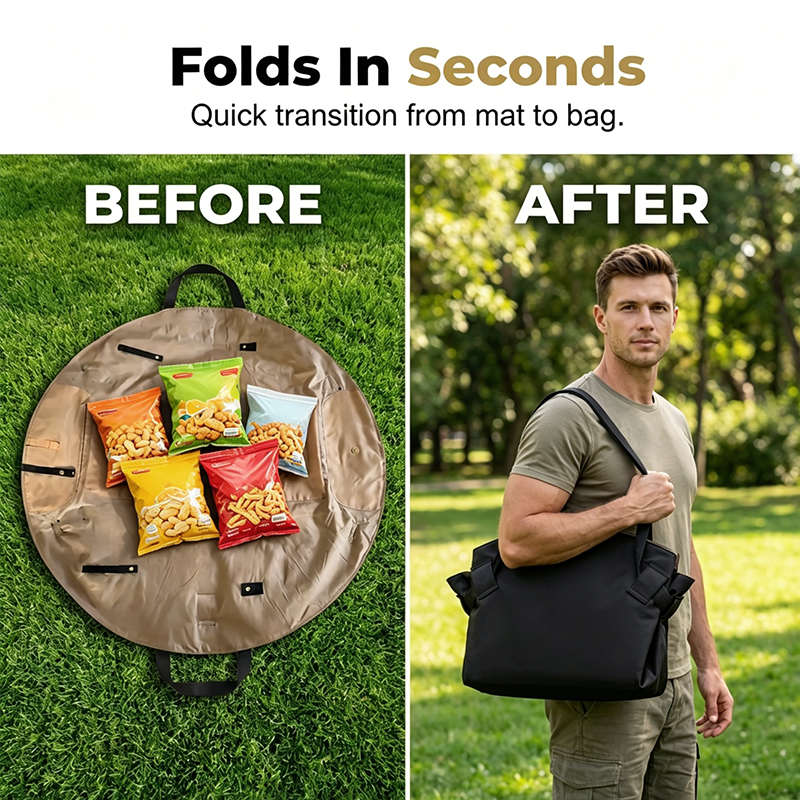 🥳2026 HOT SALE🥳💞50K+ SOLD!🥳2-in-1 Convertible Picnic Mat Tote Bag