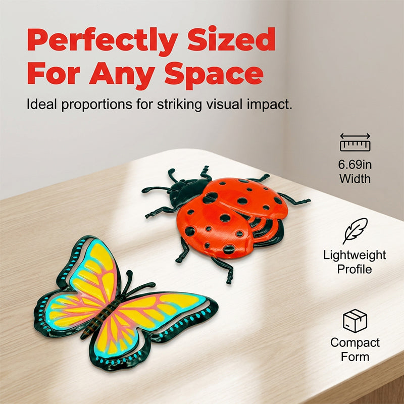 🐝 LIMITED-TIME 50% OFF! ✨ 3D Insect Wall Hangings – Bee, Butterfly, Ladybug, Weather-Resistant