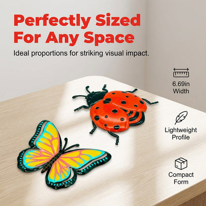 🐝 LIMITED-TIME 50% OFF! ✨ 3D Insect Wall Hangings – Bee, Butterfly, Ladybug, Weather-Resistant